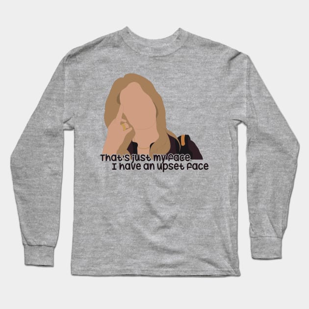 Upset Face, Jen Harding finger Dead to me Long Sleeve T-Shirt by Wenby-Weaselbee